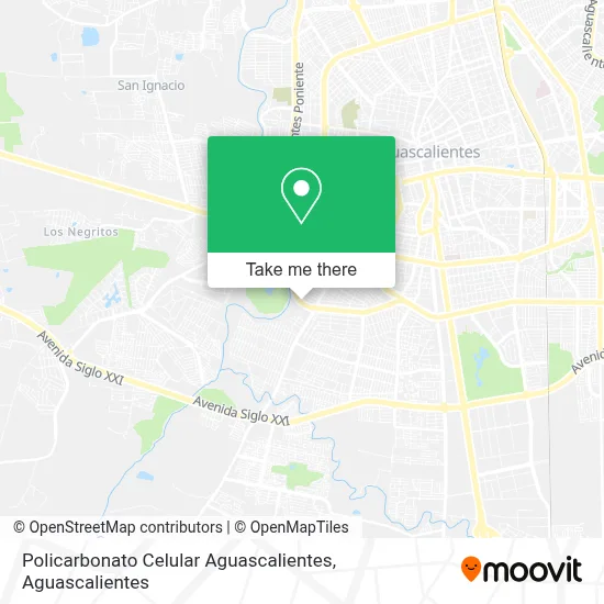 Policarbonato Celular Aguascalientes map