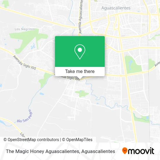 The Magic Honey Aguascalientes map
