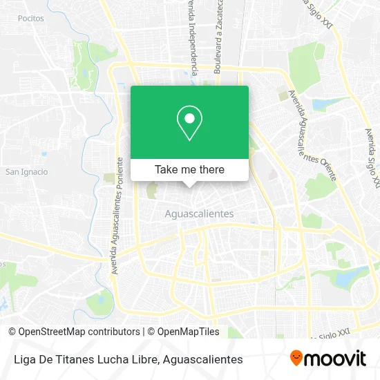 Liga De Titanes Lucha Libre map