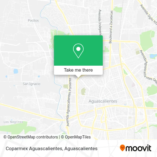 Coparmex Aguascalientes map