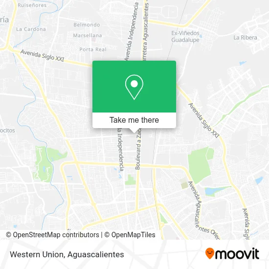 Western Union map