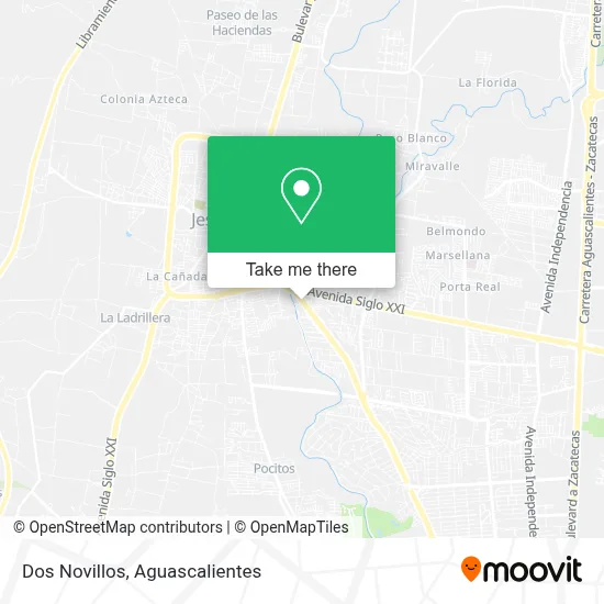 Dos Novillos map
