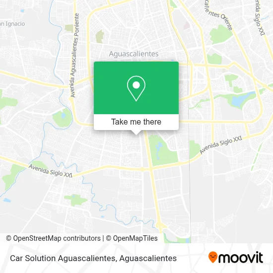 Car Solution Aguascalientes map