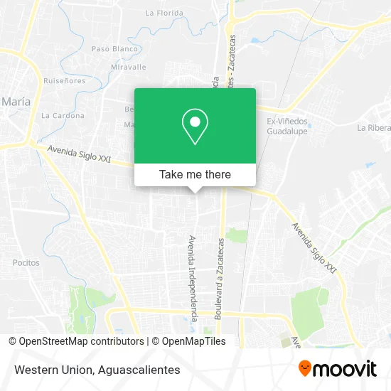 Western Union map