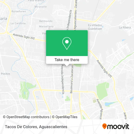 Tacos De Colores map