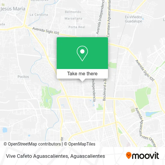Vive Cafeto Aguascalientes map