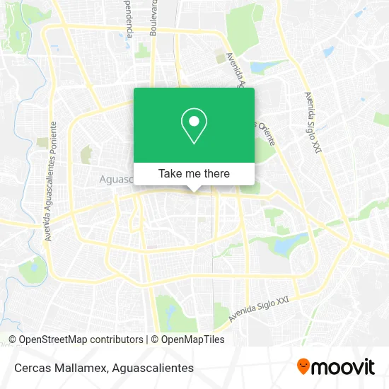 Cercas Mallamex map