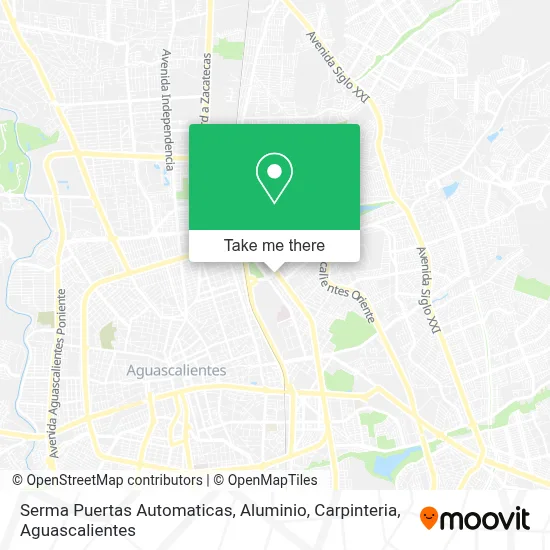 Serma Puertas Automaticas, Aluminio, Carpinteria map