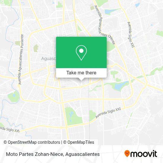 Moto Partes Zohan-Niece map