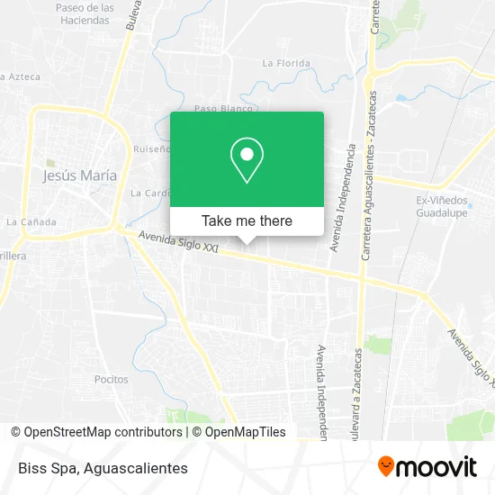 Biss Spa map