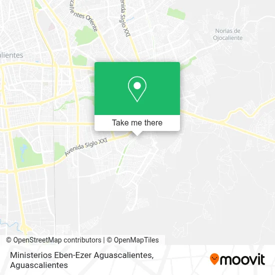 Ministerios Eben-Ezer Aguascalientes map