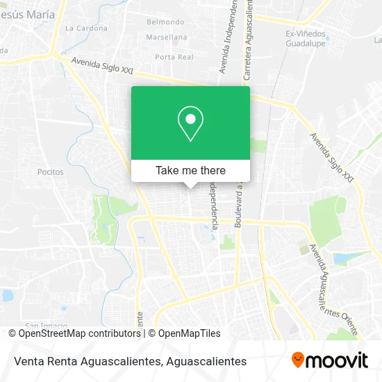 Venta Renta Aguascalientes map