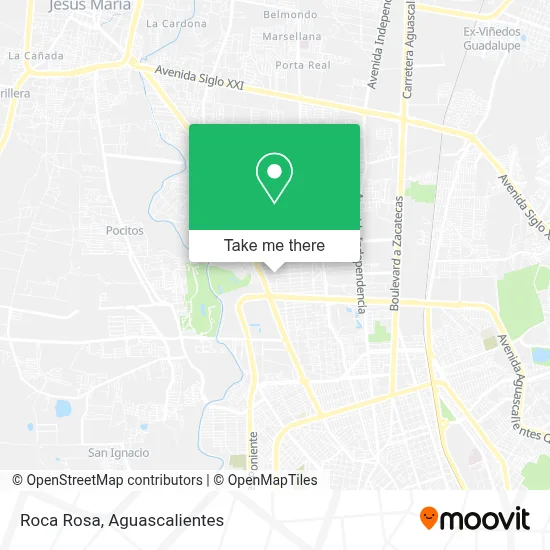 Roca Rosa map