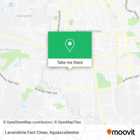 Lavandería Fast Clean map