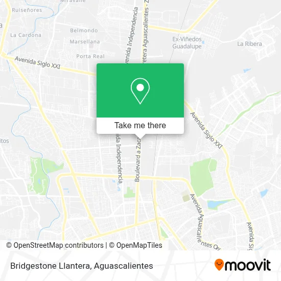 Bridgestone Llantera map