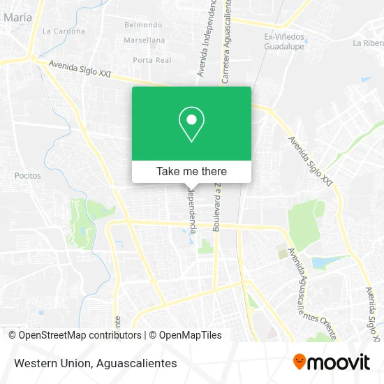 Western Union map