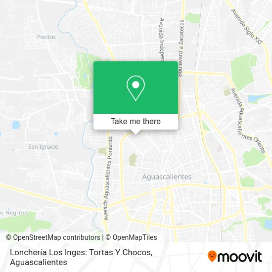 Lonchería Los Inges: Tortas Y Chocos map