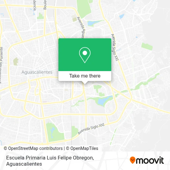 Escuela Primaria Luis Felipe Obregon map