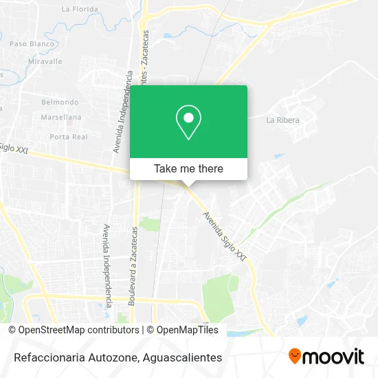 Refaccionaria Autozone map