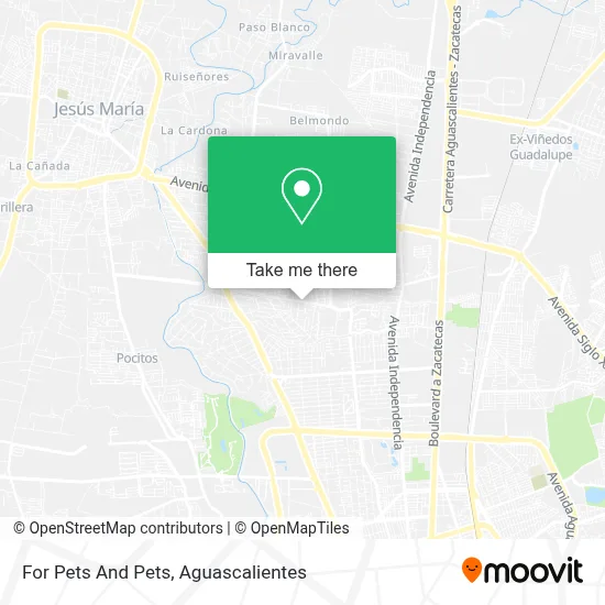 For Pets And Pets map