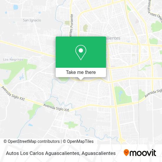 Autos Los Carlos Aguascalientes map