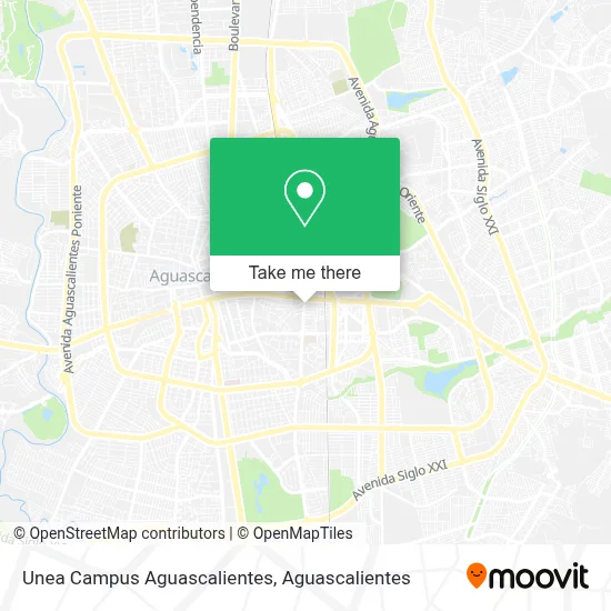 Unea Campus Aguascalientes map