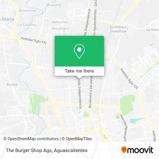 The Burger Shop Ags map