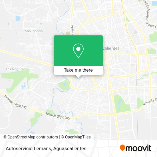 Autoservicio Lemans map