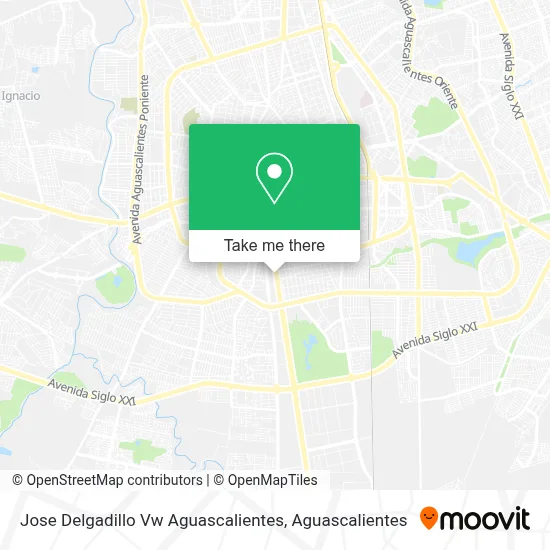 Jose Delgadillo Vw Aguascalientes map
