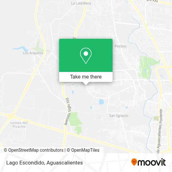 Lago Escondido map