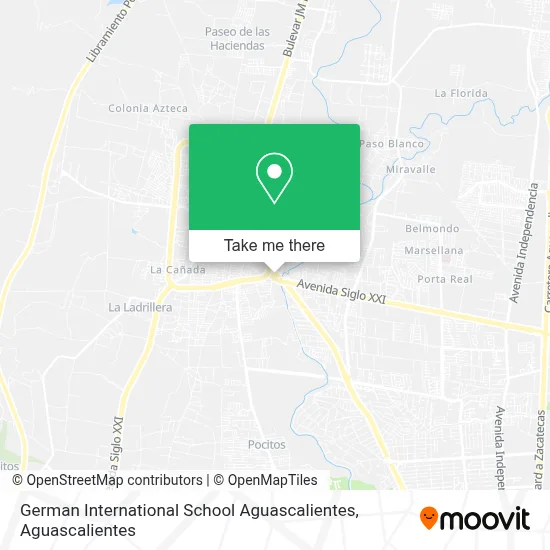 German International School Aguascalientes map