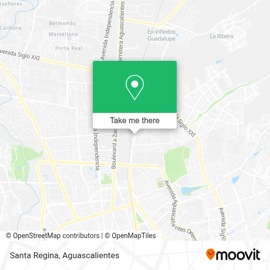 Santa Regina map