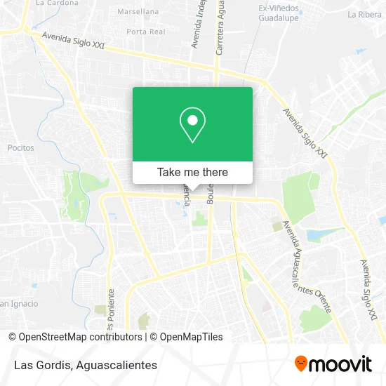 Las Gordis map