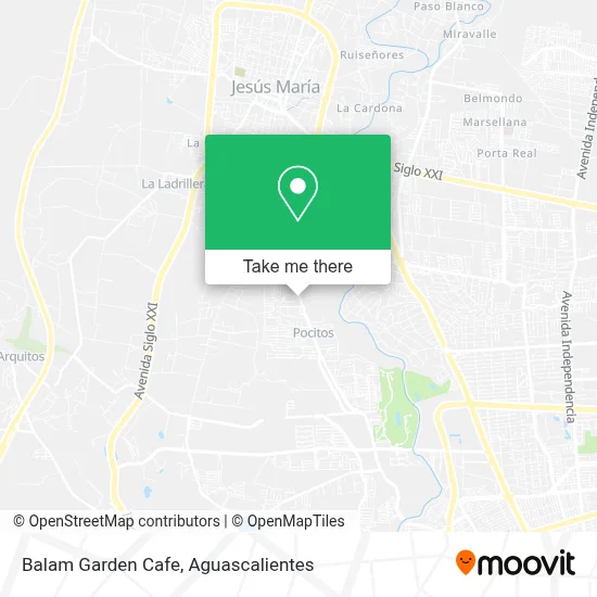 Balam Garden Cafe map