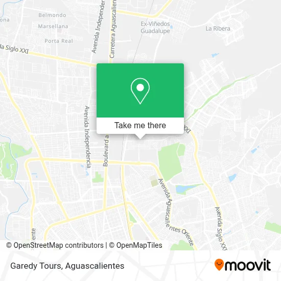 Garedy Tours map