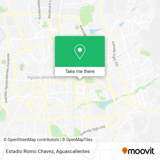 Estadio Romo Chavez map