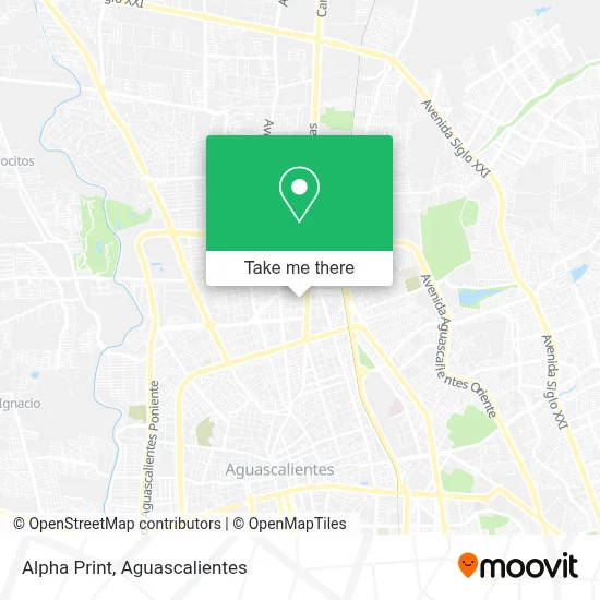 Alpha Print map