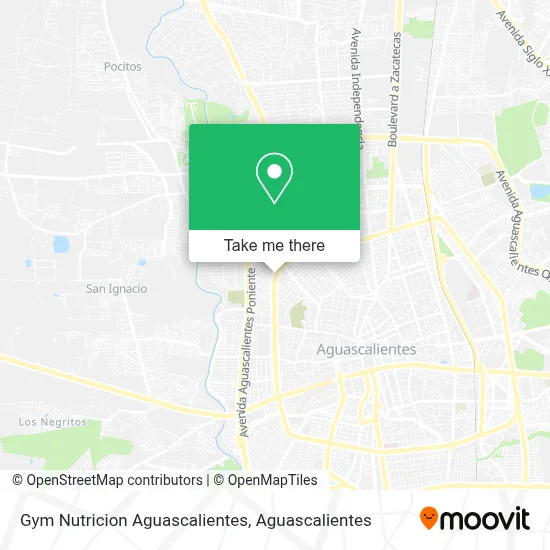 Gym Nutricion Aguascalientes map
