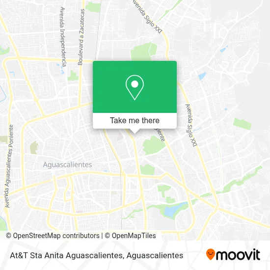 At&T Sta Anita Aguascalientes map