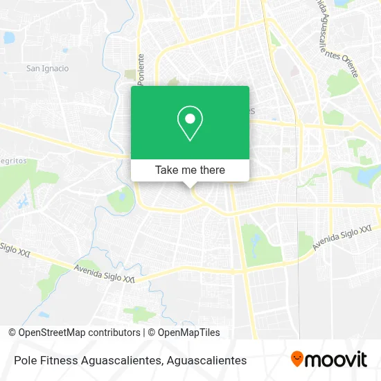 Pole Fitness Aguascalientes map