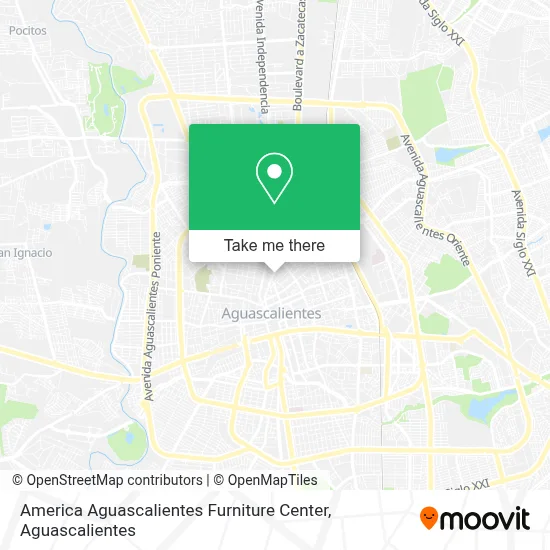 America Aguascalientes Furniture Center map