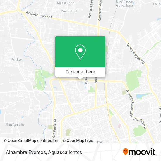 Alhambra Eventos map