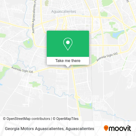 Georgia Motors Aguascalientes map