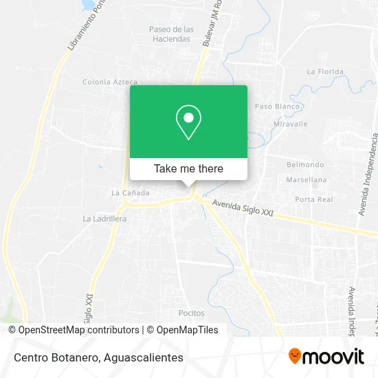 Centro Botanero map