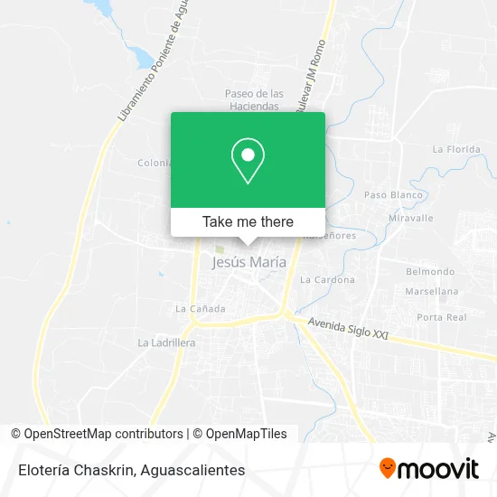 Elotería Chaskrin map