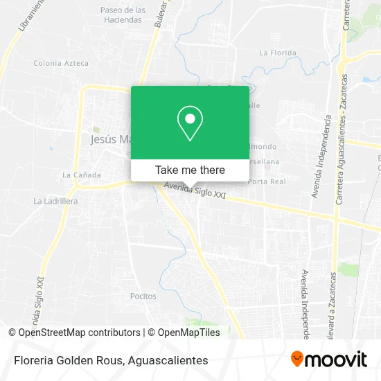 Floreria Golden Rous map