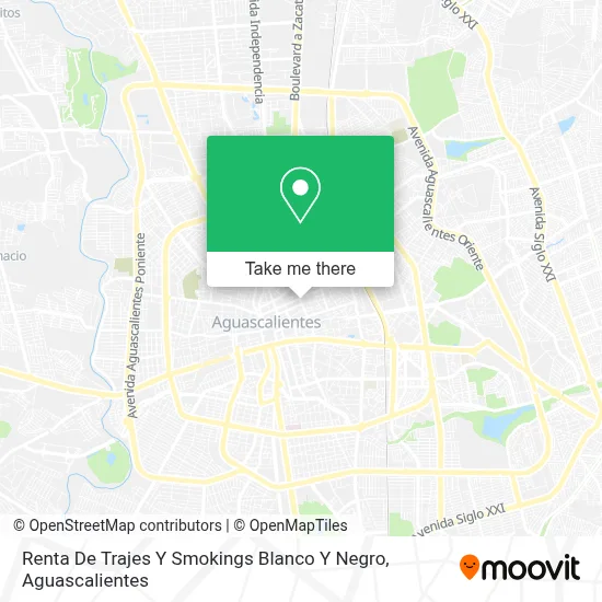 Renta De Trajes Y Smokings Blanco Y Negro map