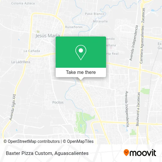 Baxter Pizza Custom map