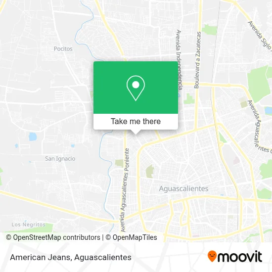 American Jeans map