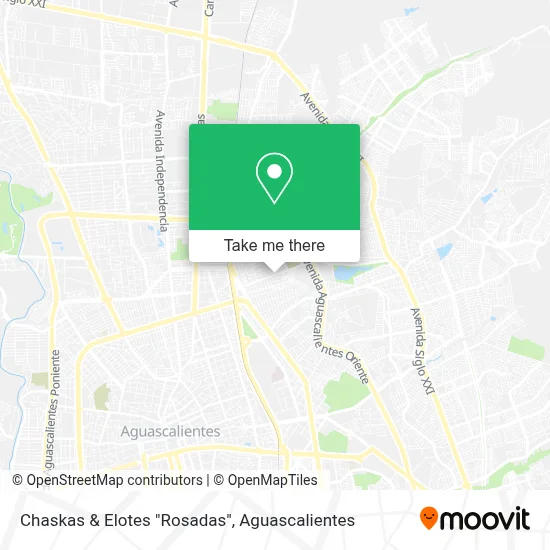 Chaskas & Elotes "Rosadas" map